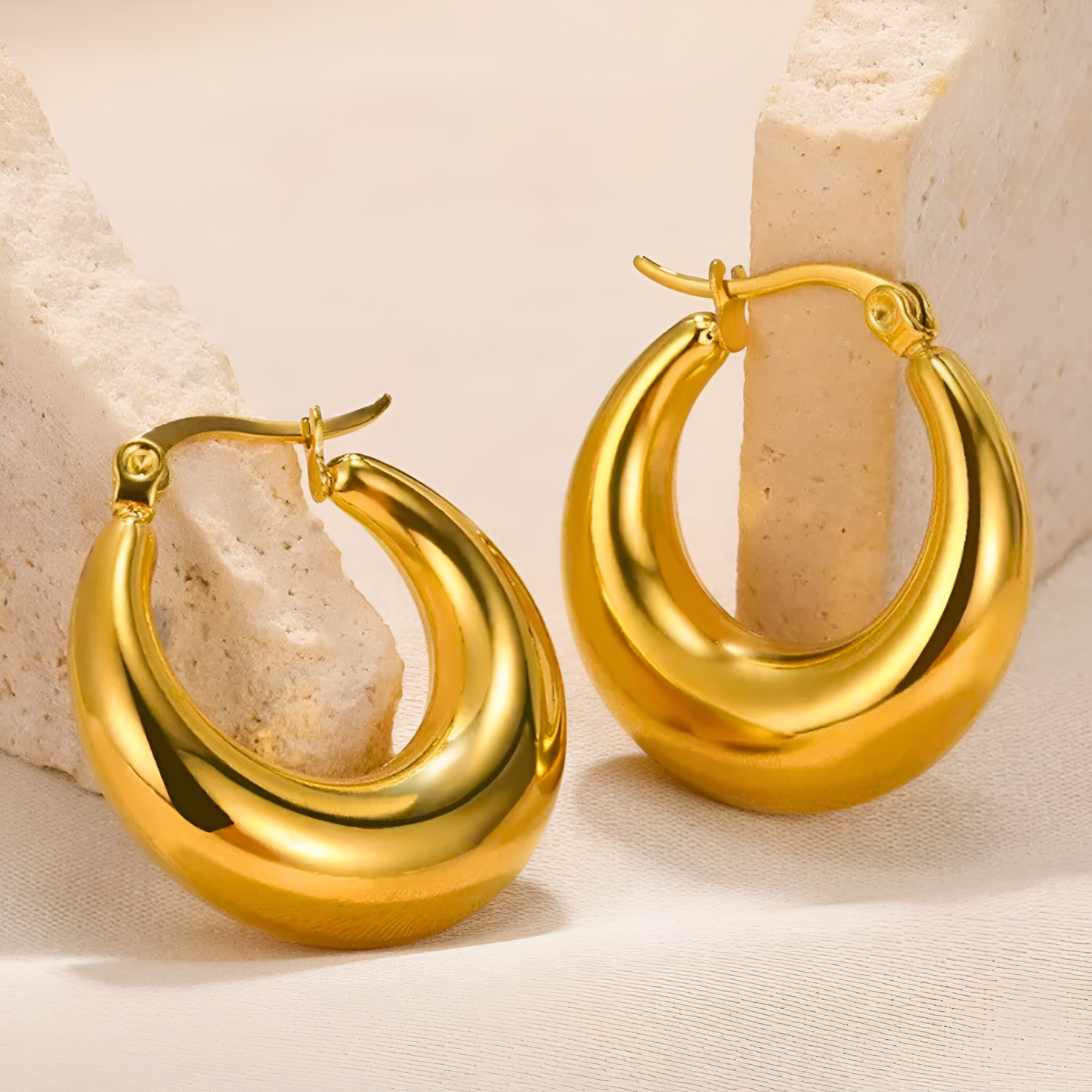 Pendientes Aros Dorados